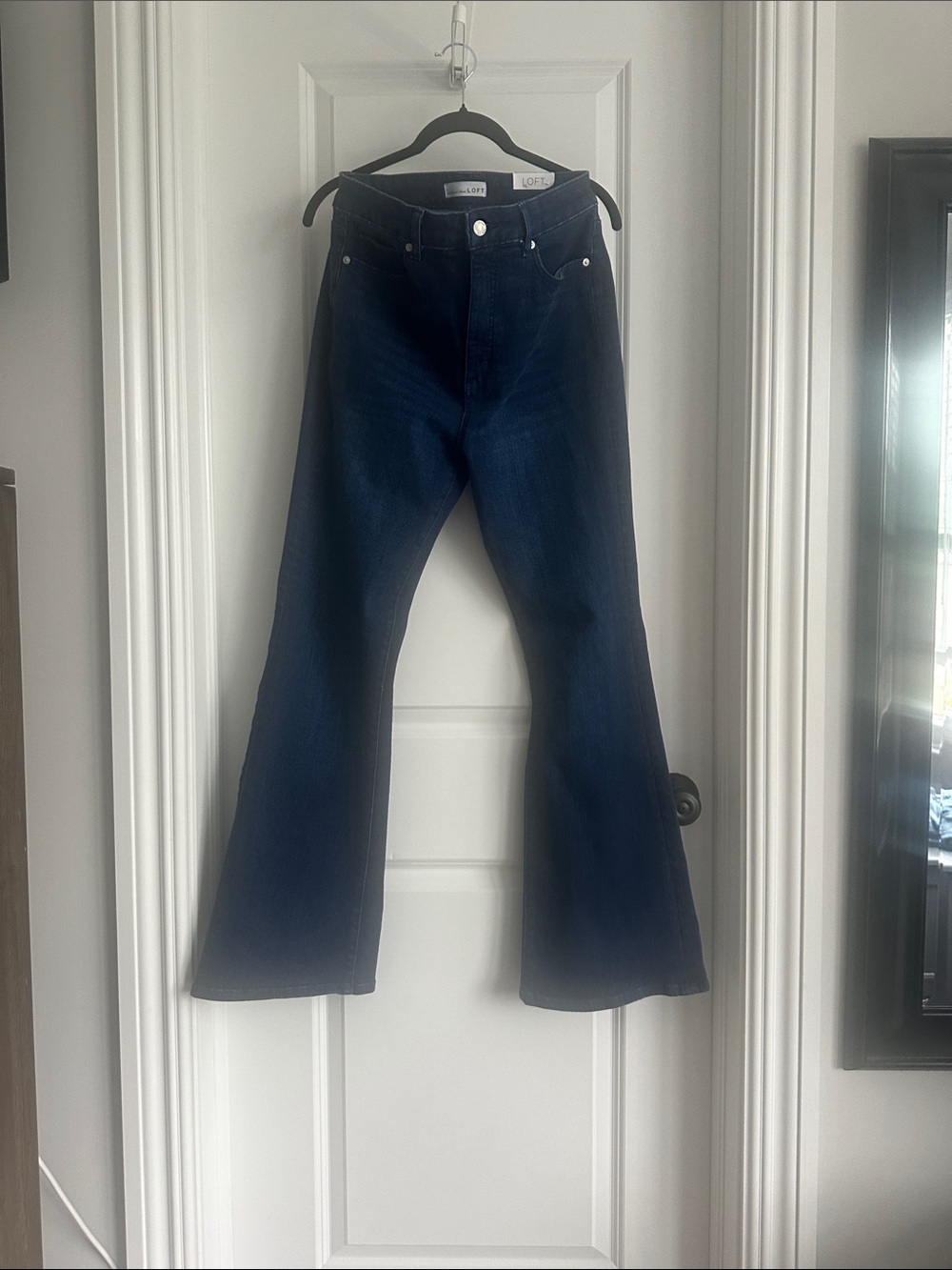 LOFT Women’s Dark Blue Flare Jeans